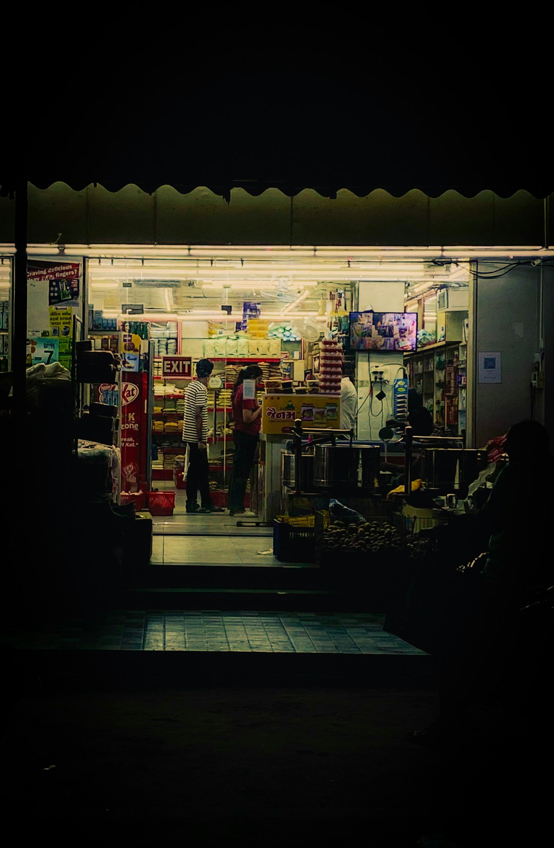 dark store interior